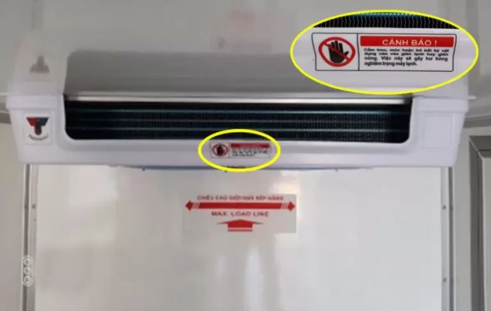 Cảnh báo hư hỏng giàn lạnh bên trong thùng đông lạnh!